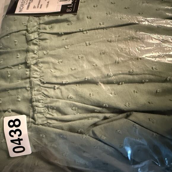 Eloquii Short Sleeve Mini Dress Tiered 14/16 Green Dot New - Picture 8 of 8